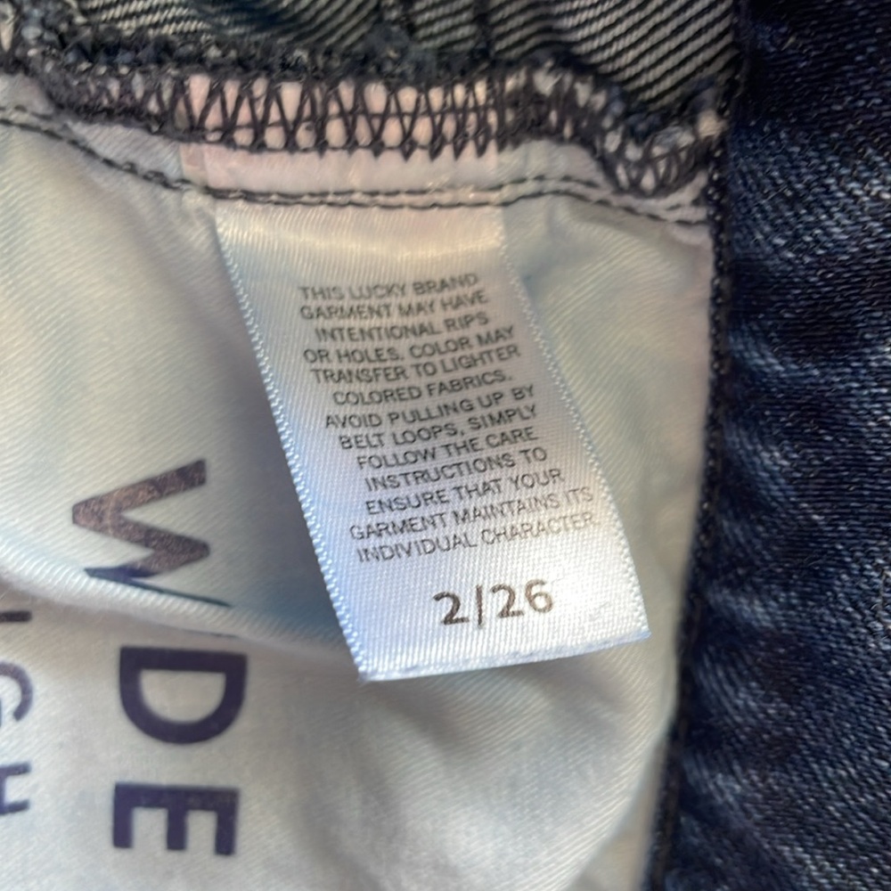 Lucky Brand Wide Leg High Rise Jeans - Picture 9 of 15